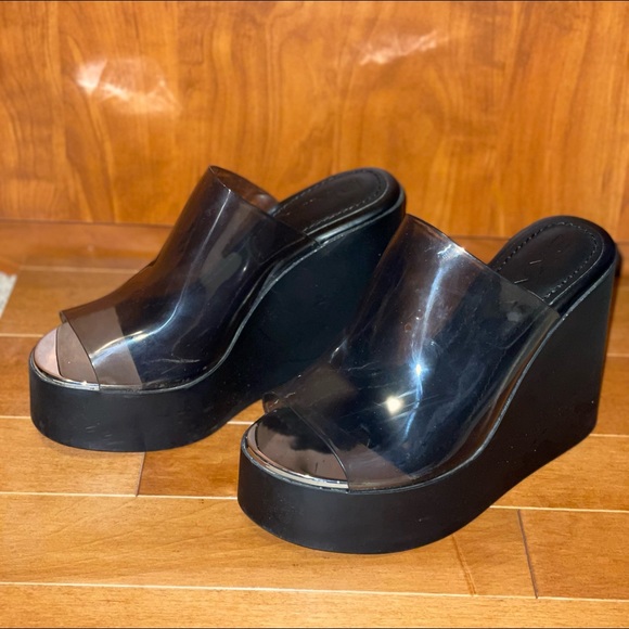 Dkny Shoes Dkny Womens Pen Platform Wedge Sandals Size 75 Smoke